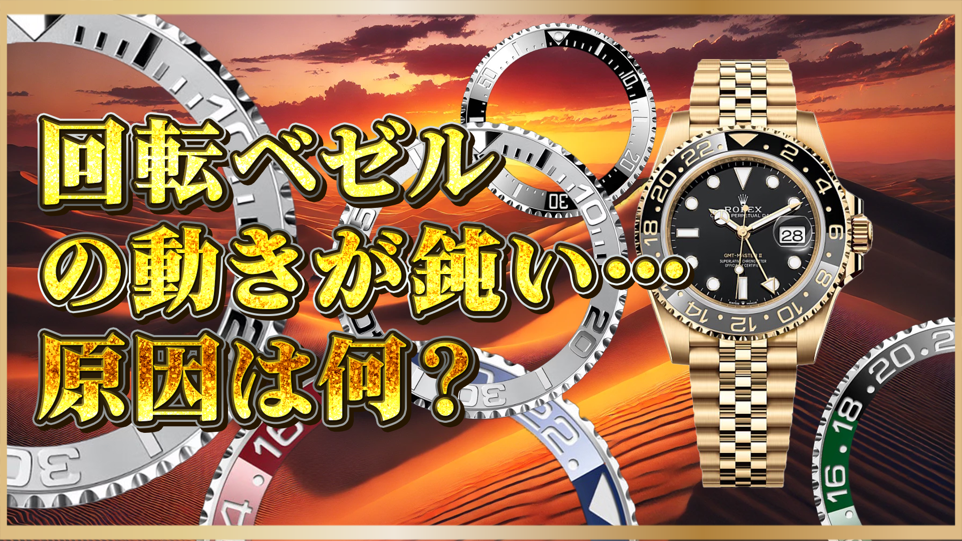 【回転ベゼルが固くて回らない？】高級時計で起きやすいトラブルの原因と正しいメンテナンスと対処法