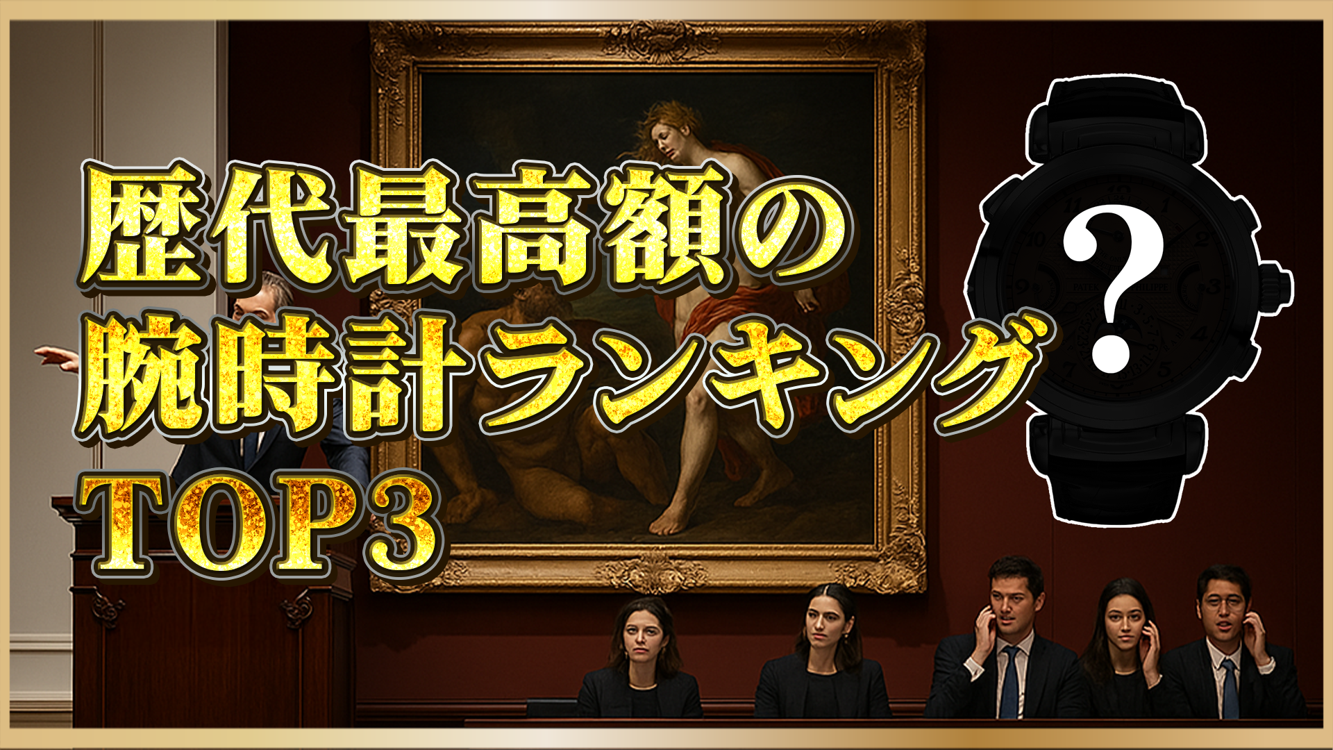 【2025年版】世界で最も高額な腕時計ランキングTOP3｜ロレックスやパテックも登場？
