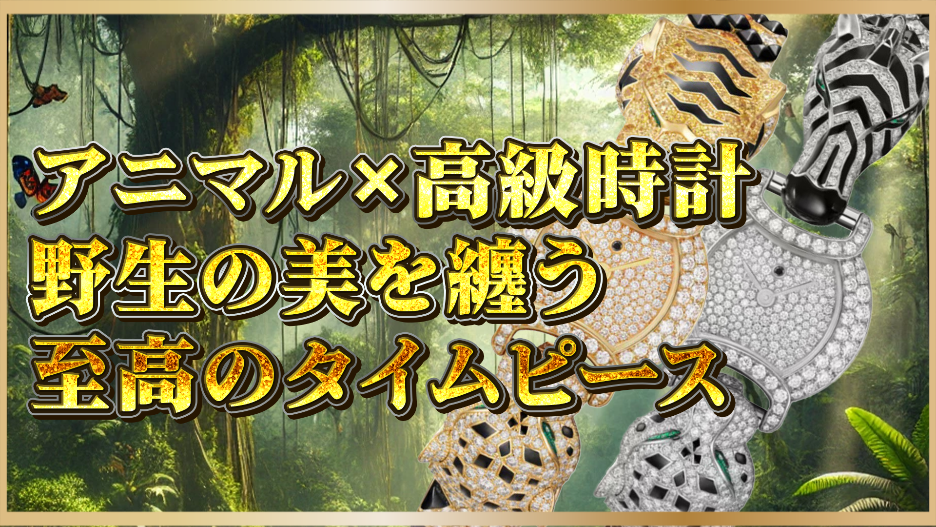 【野生美を纏う】アニマルモチーフ×高級時計｜ラグジュアリーウォッチ特集