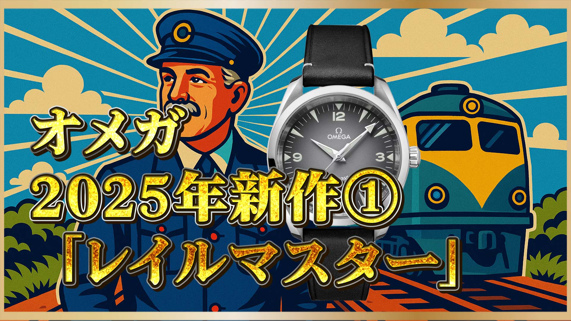 【新作速報】オメガの伝説が蘇る！2025年版レイルマスター①