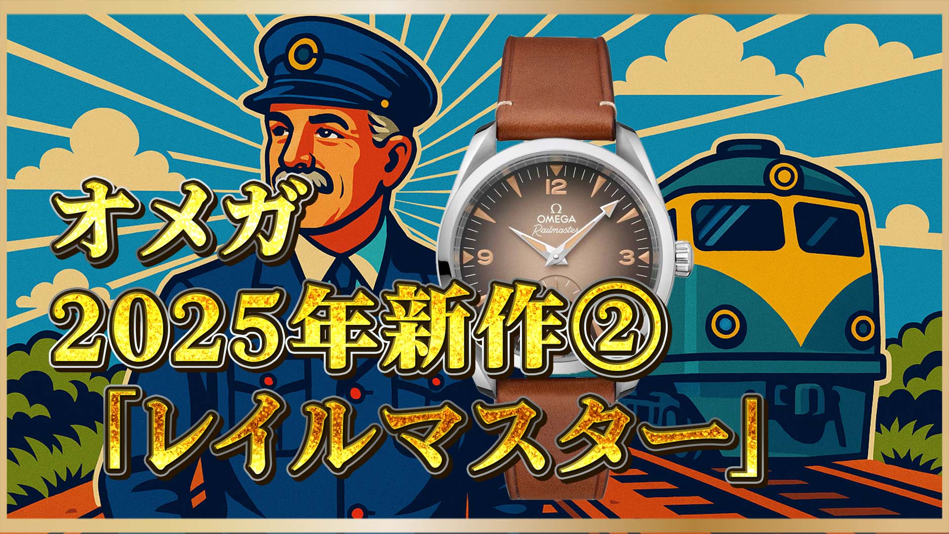 【スモールセコンド搭載！】オメガ レイルマスター最新作を紹介②