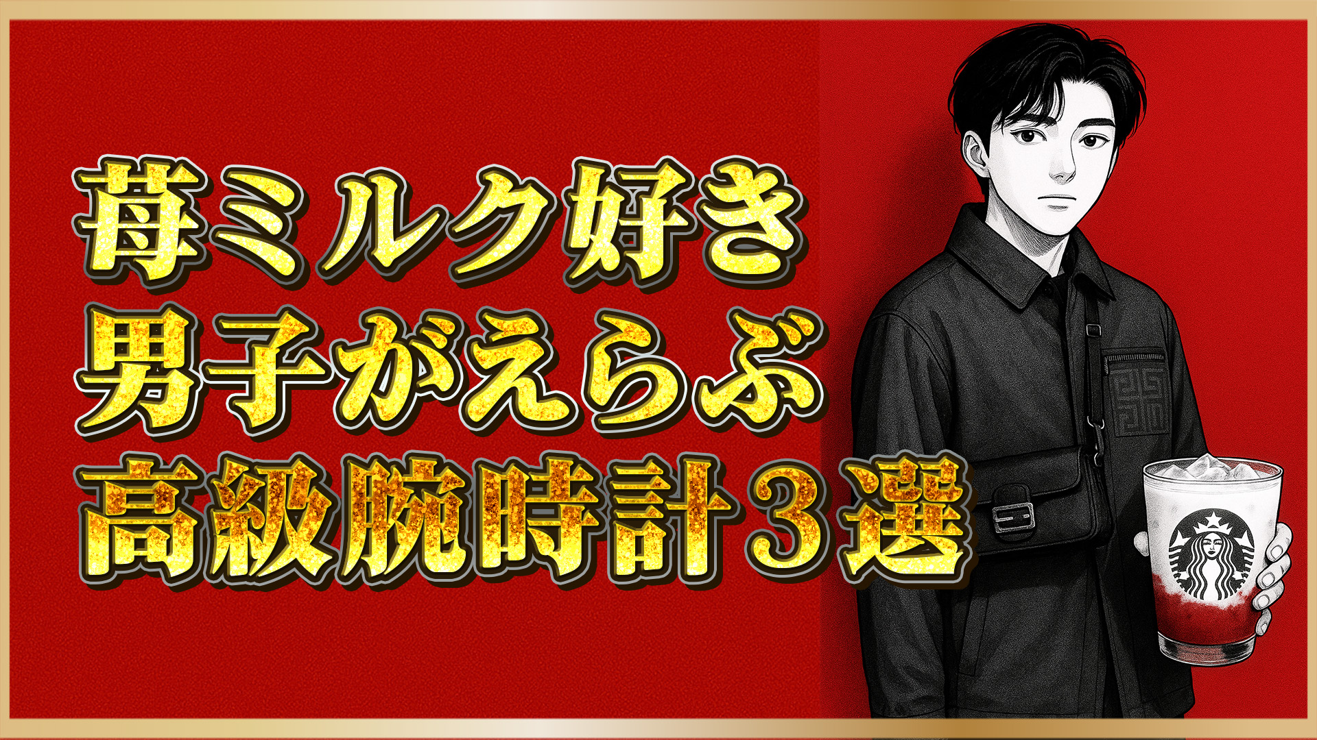 【スタバ新作】いちごミルク系男子が選ぶ高級腕時計ブランド3選