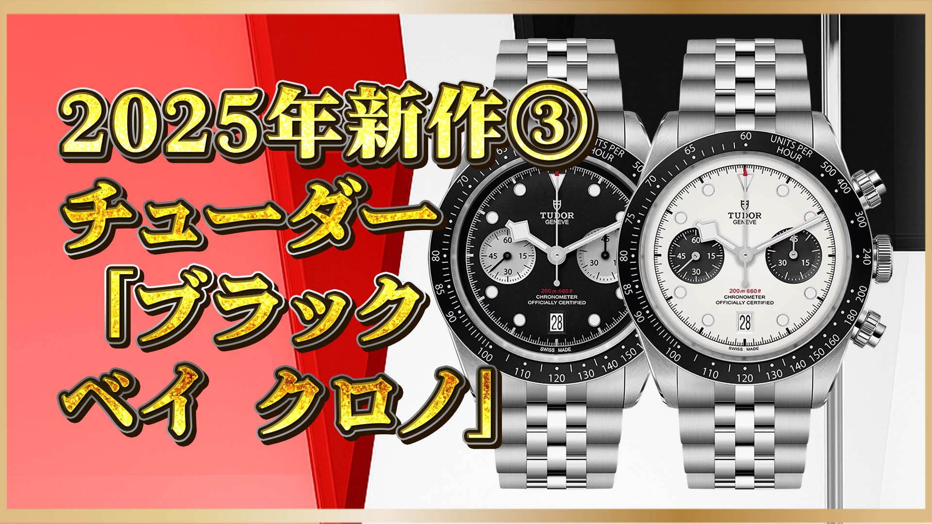 【2025年最新】チューダー「ブラックベイ クロノ」｜人気の“パンダ”文字盤とは？③